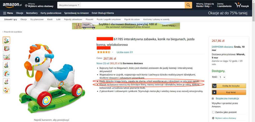 Konik na biegunach - opis Amazon