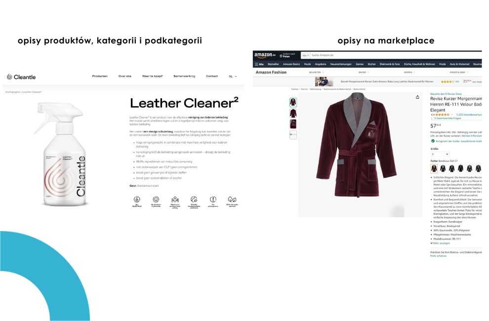 Przykłady opisów w e-commerce